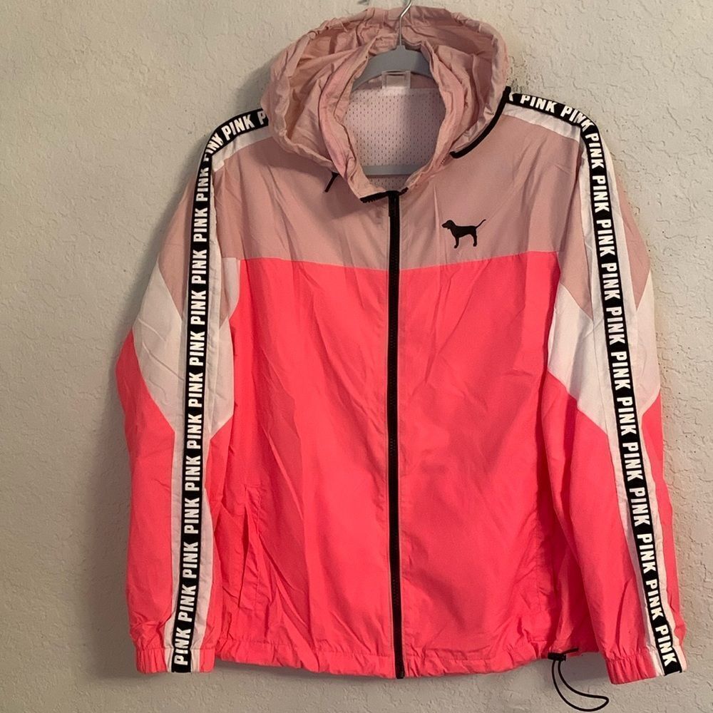 Pink Victoria’s Secret Anorac Windbreaker Jacket Size XS/S